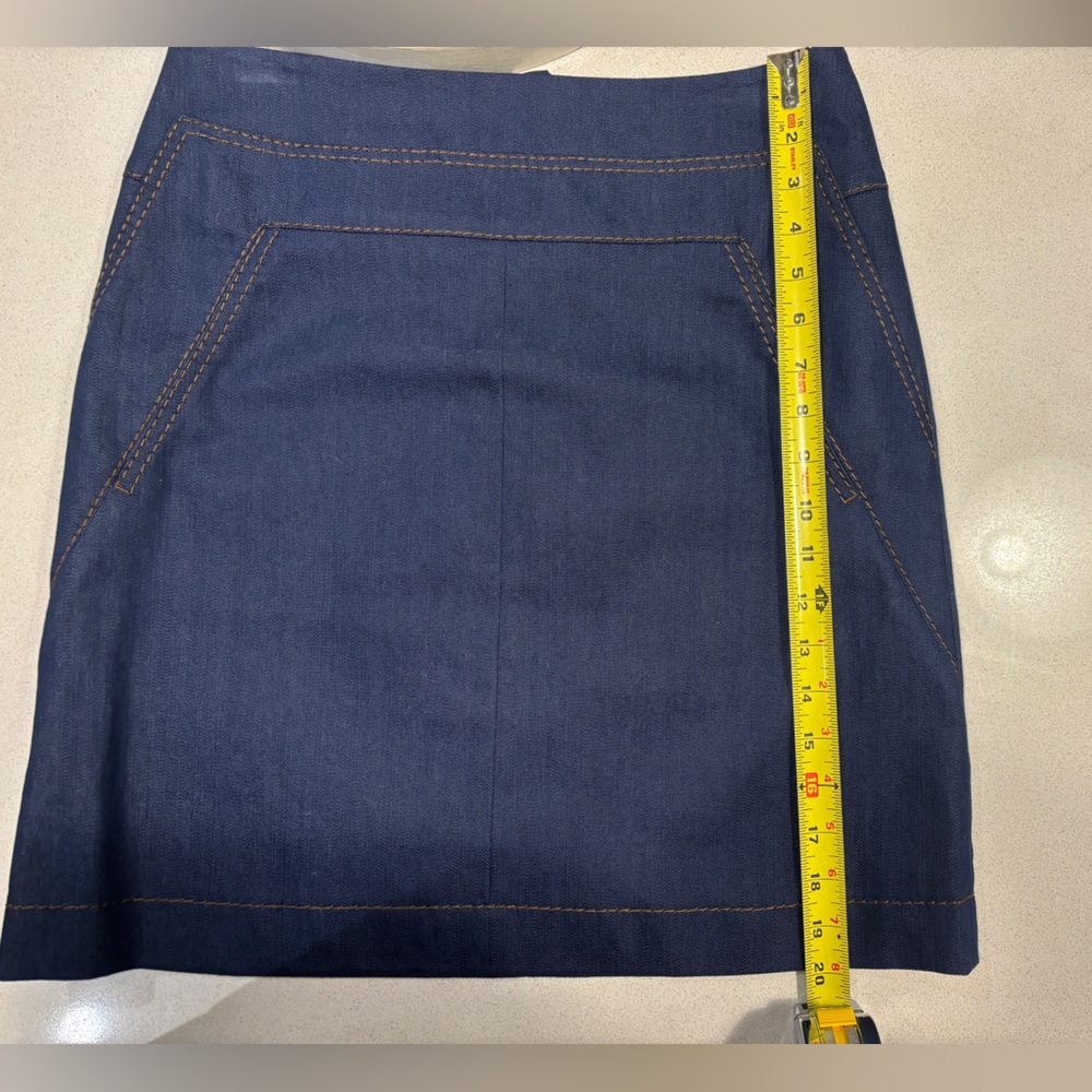 Akris Punto Stretch Denim lined Skirt - size 6